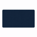 Visão do Mouse Pad Grande Gamer Ondas Azuis isolado em fundo branco, destacando a cor azul escura e a estampa sutil de ondas.