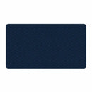 Visão do Mouse Pad Grande Gamer Ondas Azuis isolado em fundo branco, destacando a cor azul escura e a estampa sutil de ondas.